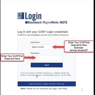 Use your CUNY login (or Blackboard) credentials to login to MyInfo. . Lehman blackboard login